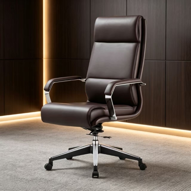 Ghế lãnh đạo chân xoay bọc da cao cấp: SG - 3805 - $hienthicat